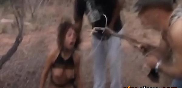  African sex slave eats actual dirt